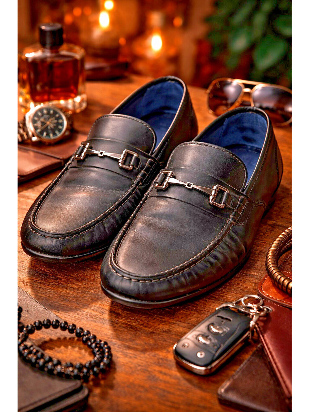 Cole Haan Grand OS Loafers Mens 11.5M Black Leather Bit Slip On Dress Casual...
